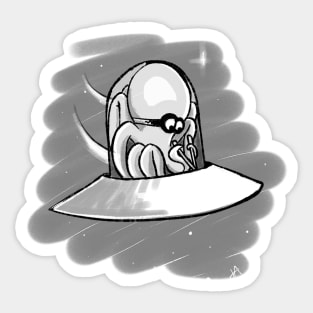 Space octopus Sticker